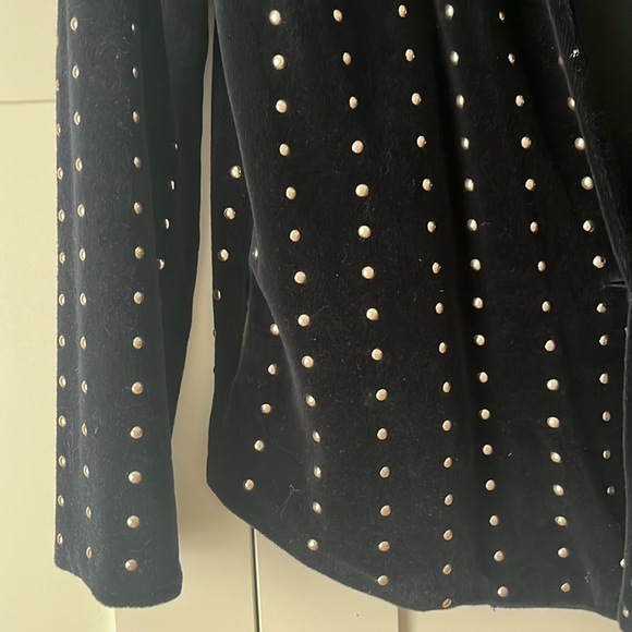 Zara velour, studded blazer - Picture 2 of 5